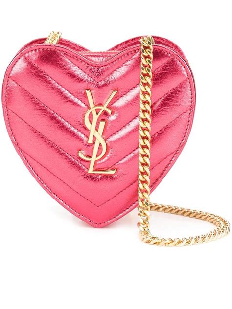 ysl pink heart bag|YSL heart bag red.